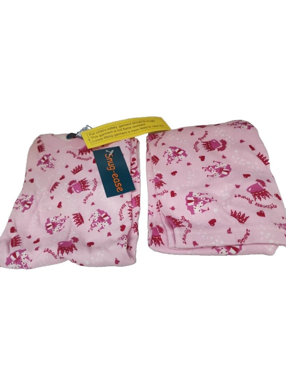 Snug-Ease Girl's  2-Piece Pajama Set Pink Size 6 New !!!